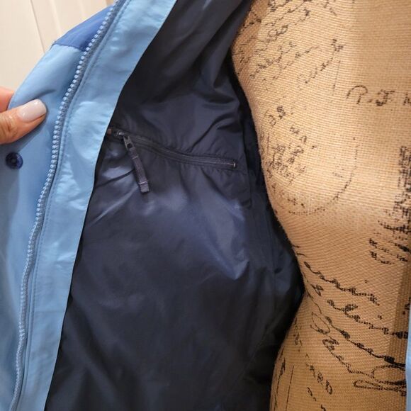 Lands End Women's Two Tone Hooded Rain Jacket Size S (6-8) - Picture 10 of 12